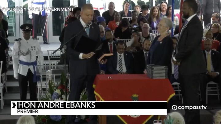 André Ebanks sworn in as premier after Parliament ballot